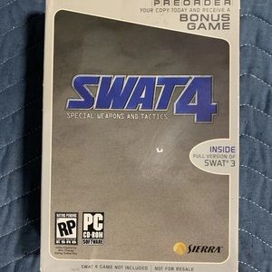 Swat 4 Bonus Box Set Full Version 2-CD Vintage PC Game RARE 2001